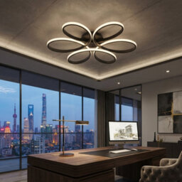 43Cm Modern Led Ceiling Light Chandelier Dimmable Pendant Lamp For Living Room Bedroom - thumbnail 1