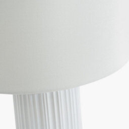 Pacific Lifestyle White Textured Ceramic And Gold Metal Table Lamp - thumbnail 4