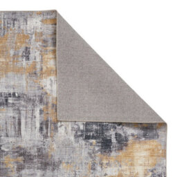 Grey Yellow Modern Easy To Clean Abstract Rug For Dining Room Bedroom Living Room-150Cm X 230Cm - thumbnail 2
