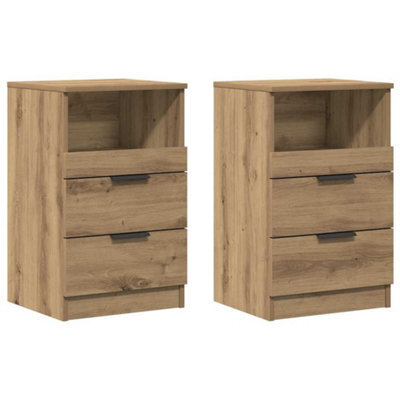 Berkfield Elegant Bedside Cabinets 2 Pcs Artisan Oak 40X36X65 Cm Engineered Wood - image 1