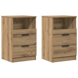 Berkfield Elegant Bedside Cabinets 2 Pcs Artisan Oak 40X36X65 Cm Engineered Wood - thumbnail 1