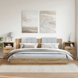 Berkfield Elegant Bedside Cabinets 2 Pcs Artisan Oak 40X36X65 Cm Engineered Wood - thumbnail 3