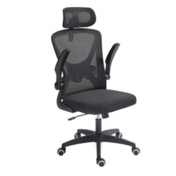 Black Ergonomic Office Chair For Home High Back Desk Chair Mesh Back - thumbnail 4