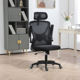 Black Ergonomic Office Chair For Home High Back Desk Chair Mesh Back - thumbnail 2