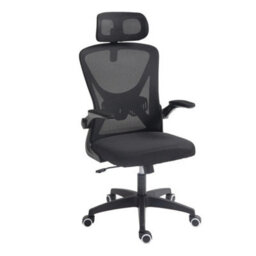 Black Ergonomic Office Chair For Home High Back Desk Chair Mesh Back - thumbnail 1
