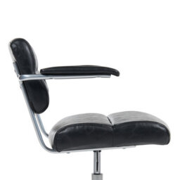 Beliani Desk Chair Candor Faux Leather Black - thumbnail 5