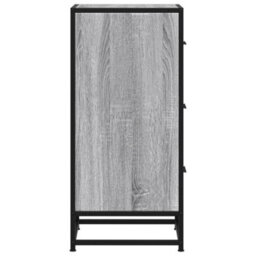Berkfield Sideboard Grey Sonoma 35.5X35X76 Cm Engineered Wood And Metal - thumbnail 5