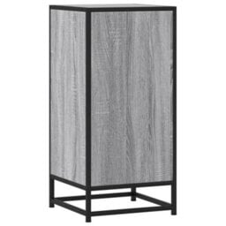 Berkfield Sideboard Grey Sonoma 35.5X35X76 Cm Engineered Wood And Metal - thumbnail 6