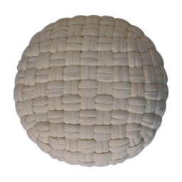 Artisan Furniture Solid Wood White Tube Pouffe - thumbnail 9