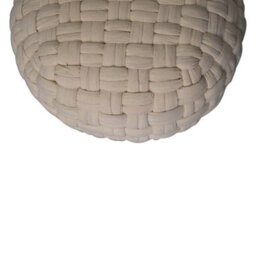 Artisan Furniture Solid Wood White Tube Pouffe - thumbnail 8