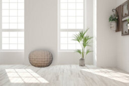 Artisan Furniture Solid Wood White Tube Pouffe - thumbnail 1