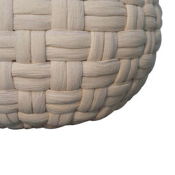 Artisan Furniture Solid Wood White Tube Pouffe - thumbnail 7