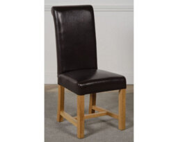 That's Furniture Washington Brown Leather Dining Chairs For Dining Room Or Kitchen