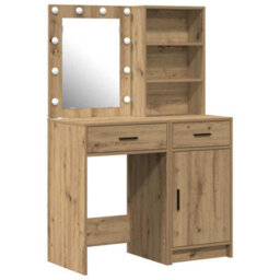 Walplus Dressing Table Set With Door 2 Pcs Artisan Oak 50 X 41 X 135 Cm - thumbnail 2