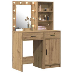 Walplus Dressing Table Set With Door 2 Pcs Artisan Oak 50 X 41 X 135 Cm - thumbnail 3