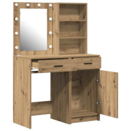 Walplus Dressing Table Set With Door 2 Pcs Artisan Oak 50 X 41 X 135 Cm - thumbnail 7