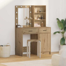 Walplus Dressing Table Set With Door 2 Pcs Artisan Oak 50 X 41 X 135 Cm - thumbnail 1