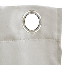 Living And Home Beige Solid Grommet Top 100% Blackout Curtains 2 Pack Thermal Insulated Panels 137X117Cm - thumbnail 6