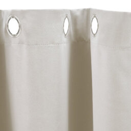 Living And Home Beige Solid Grommet Top 100% Blackout Curtains 2 Pack Thermal Insulated Panels 137X117Cm - thumbnail 5