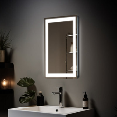 Sundaze 500 X 700mm Led Bathroom Mirror Lights Button Switch Demister Pad Illuminated - image 1