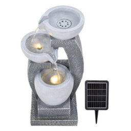 Living And Home Solar-Powered Water Fountain With Modern Minimalist Design, Ideal For Garden & Patio Decor, 46Cm(H) - thumbnail 2