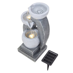 Living And Home Solar-Powered Water Fountain With Modern Minimalist Design, Ideal For Garden & Patio Decor, 46Cm(H) - thumbnail 3