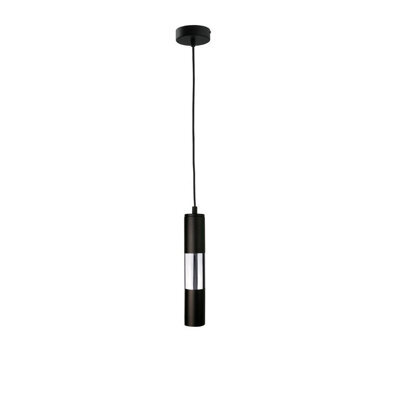 Luminosa Lighting Luminosa Magnum Slim Pendant Ceiling Light Black, Chrome, 10Cm, 1X Gu10