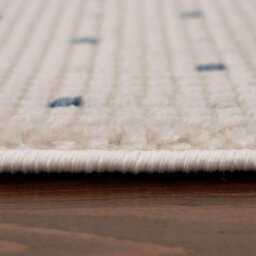 The Rugs Carmel Cream/blue Dots Area Rug And Runner Non Shedding, Stain Resistant, Soft - thumbnail 6