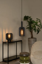 Lucide Rafal - Pendant Light - 20 Cm - 1Xe27 - Grey - thumbnail 4