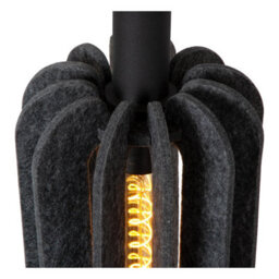 Lucide Rafal - Pendant Light - 20 Cm - 1Xe27 - Grey - thumbnail 6