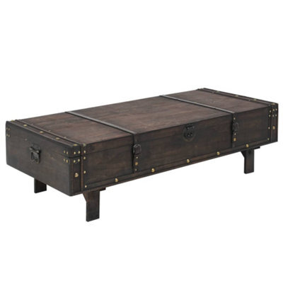 Vidaxl Coffee Table Plywood Vintage Style 120X55X35 Cm - image 1