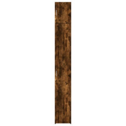 Walplus Slim Storage Cabinet Smoked Oak 30X42.5X225 Cm Engineered Wood - thumbnail 4