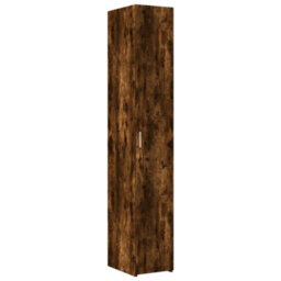 Walplus Slim Storage Cabinet Smoked Oak 30X42.5X225 Cm Engineered Wood - thumbnail 6