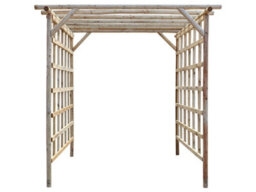 Edecks Rustic Rose Walkway Wooden Garden Pergola Full Sides (W 2400mm X D 2400mm) With Concrete In Posts (2.25M) - thumbnail 3