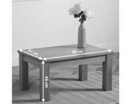 That's Furniture Oslo Solid Oak Coffee Table For Living Room - thumbnail 4