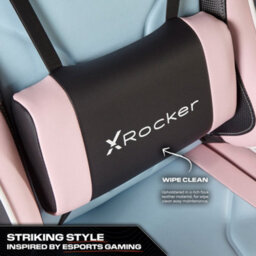 X Rocker Agility Esport Ergonomic Gaming Chair - Bubblegum Edition - thumbnail 4