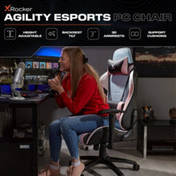 X Rocker Agility Esport Ergonomic Gaming Chair - Bubblegum Edition - thumbnail 2