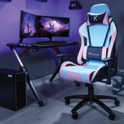X Rocker Agility Esport Ergonomic Gaming Chair - Bubblegum Edition - thumbnail 1