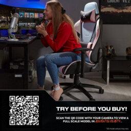 X Rocker Agility Esport Ergonomic Gaming Chair - Bubblegum Edition - thumbnail 8