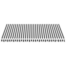 Walplus Replacement Fabric For Awning Garden Sun Shade Canopy Gazebo For Back Door, Porch, Patio Anthracite And White 4.5X3 M - thumbnail 3