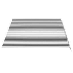 Walplus Replacement Fabric For Awning Garden Sun Shade Canopy Gazebo For Back Door, Porch, Patio Anthracite And White 4.5X3 M - thumbnail 4