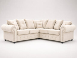Gorgeous Olympia Velvet Sofa - Cream Corner