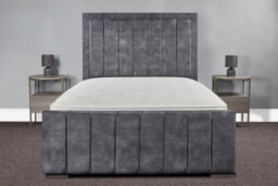 Sloomy Arizona Bed Frame With Sprung Memory Foam Mattress- Steel Plush- Single - thumbnail 1