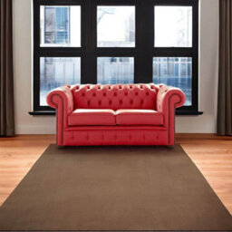 Chesterfield 2 Seater Shelly Crimson Leather Sofa Settee Bespoke In Classic Style - thumbnail 3