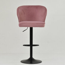 Lakeland Furniture Hexham Pink Velvet Gas Lift Base Bar Stool - thumbnail 3