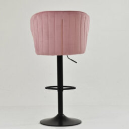 Lakeland Furniture Hexham Pink Velvet Gas Lift Base Bar Stool - thumbnail 6
