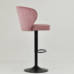 Lakeland Furniture Hexham Pink Velvet Gas Lift Base Bar Stool - thumbnail 5