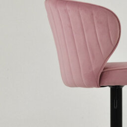 Lakeland Furniture Hexham Pink Velvet Gas Lift Base Bar Stool - thumbnail 7