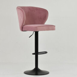 Lakeland Furniture Hexham Pink Velvet Gas Lift Base Bar Stool - thumbnail 4
