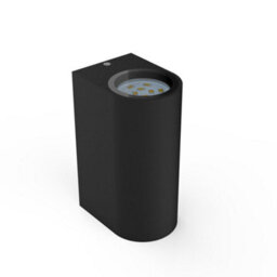 B.k.licht Black Outdoor Wall Light Led Ip44 Waterproof Lamp Gu10 Bulbs Included 2X 400Lm - thumbnail 2